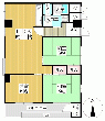 南千里オリーブヴィラW棟 南・東・西 3方角部屋